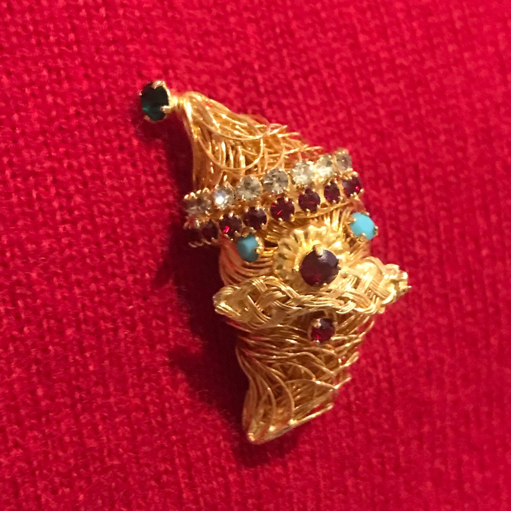 Vintage Santa Pin